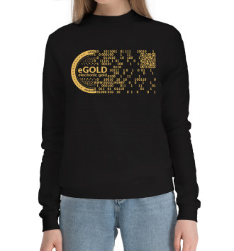 Женский Хлопковый свитшот Gold stablecoin eGOLD