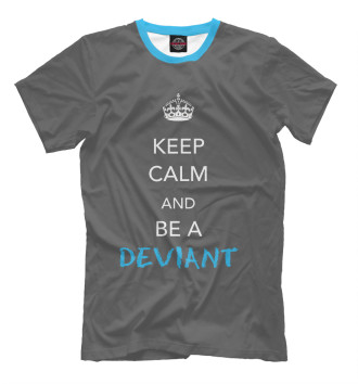 Футболка Keep calm and be a deviant