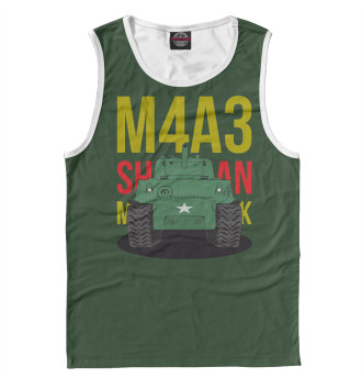 Майка для мальчиков Танк США M4A3