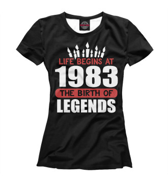 Футболка для девочек 1983 - рождение легенды