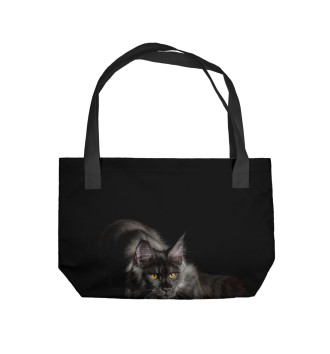 Пляжная сумка Черный кот
