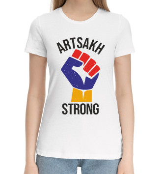 Женская Хлопковая футболка Strong Artsakh