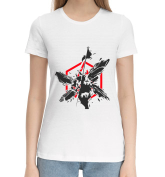 Женская Хлопковая футболка Linkin park