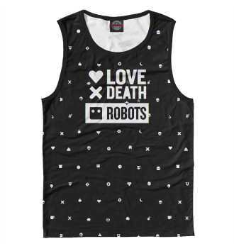 Мужская Майка Love, Death + Robots logo