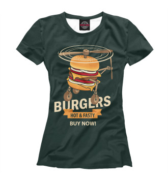 Женская Футболка Burgers