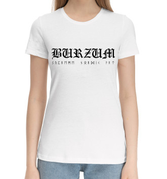 Женская Хлопковая футболка Burzum