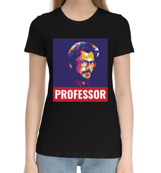 Женская Хлопковая футболка Профессор