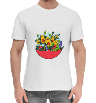 Хлопковая футболка Авокадо против салата