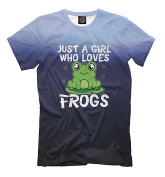 Футболка для мальчиков Just A Girl Who Loves Frogs
