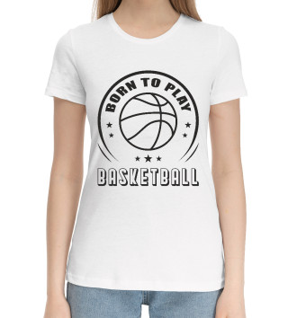 Хлопковая футболка Рожден для баскетбола