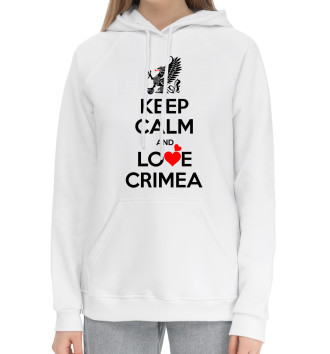 Хлопковый худи Будь спок и люби Крым
