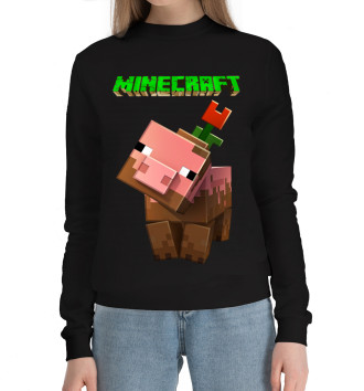 Женский Хлопковый свитшот Minecraft