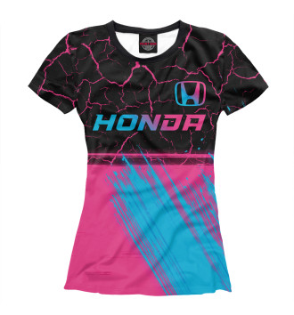 Футболка для девочек Honda Neon Gradient