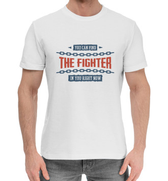 Мужская Хлопковая футболка THE FIGHTER