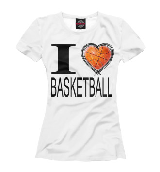 Футболка для девочек I Love Basketball