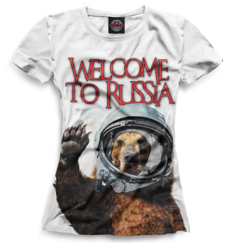 Футболка для девочек Welcome to Russia