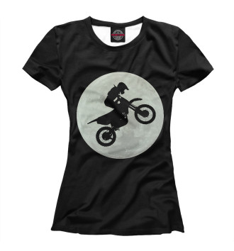 Женская Футболка Dirt Bike Motocross