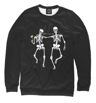 Свитшот для мальчиков Любовь скелетов