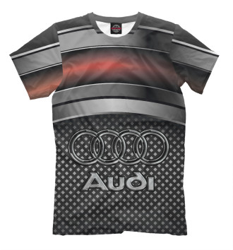 Мужская Футболка Audi Metal