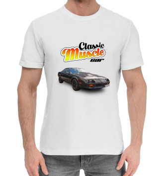 Мужская Хлопковая футболка Classic muscle car chevrolet camaro