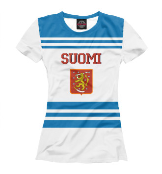 Футболка для девочек Сборная Финляндии