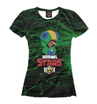 Футболка для девочек Brawl Stars:Leon