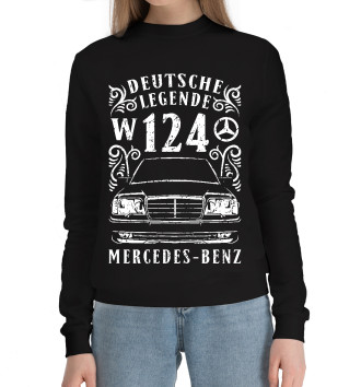 Женский Хлопковый свитшот Mercedes-Benz W124
