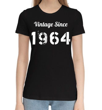 Женская Хлопковая футболка Vintage Since 1964