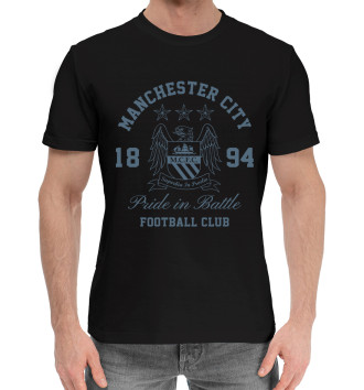 Мужская Хлопковая футболка Манчестер Сити