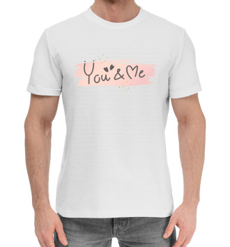 Хлопковая футболка You & me