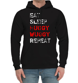 Хлопковый худи Eat Sleep Huggy Wuggy Repeat