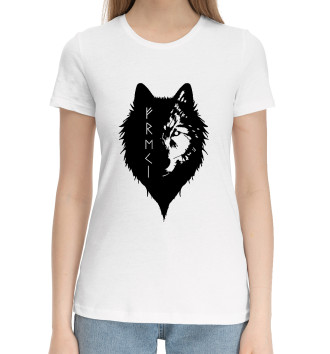 Хлопковая футболка Волк Одина