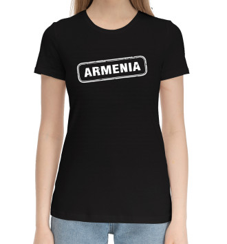 Женская Хлопковая футболка Armenia