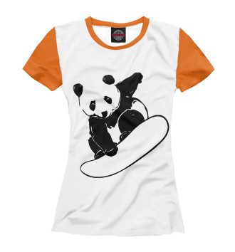 Футболка Panda Snowboarder