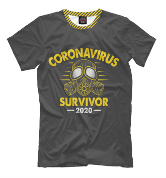 Мужская Футболка Coronavirus