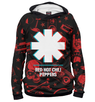 Худи для девочек Red Hot Chili Peppers Rock Glitch