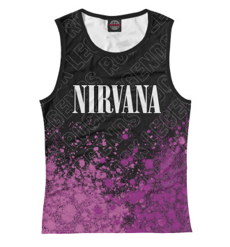 Женская Майка Nirvana Rock Legends (пурпур)