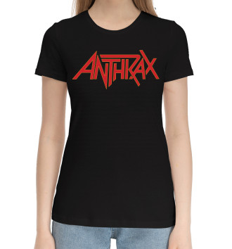 Женская Хлопковая футболка Anthrax