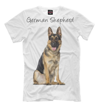 Мужская Футболка German Shepherd