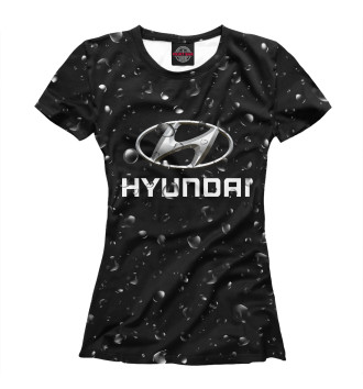 Футболка для девочек Hyundai под дождём