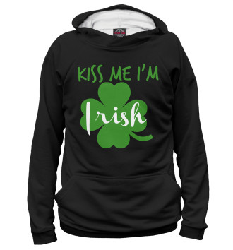 Мужское Худи Kiss me I'm Irish