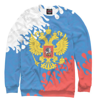 Свитшот для девочек Флаг и герб России