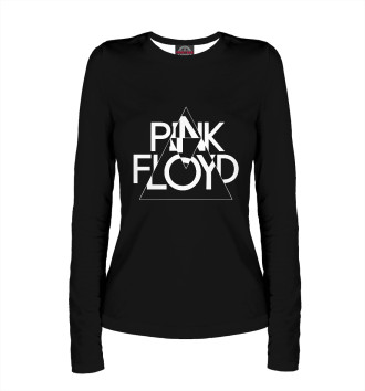 Лонгслив Pink Floyd белый логотип