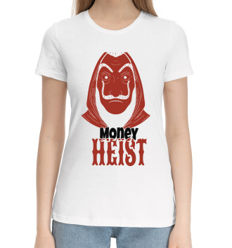 Женская Хлопковая футболка Money Heist