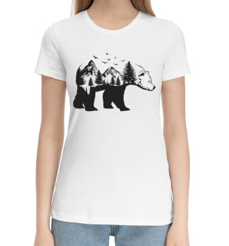 Хлопковая футболка Медведи