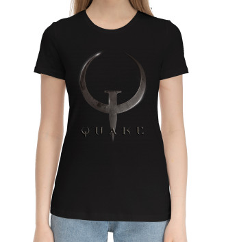 Женская Хлопковая футболка Quake