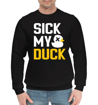 Хлопковый свитшот Sick my duck