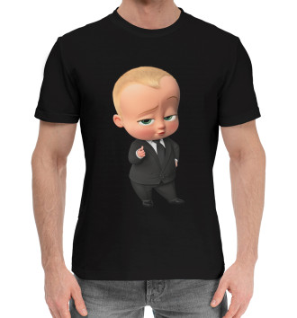 Мужская Хлопковая футболка Босс Молокосос
