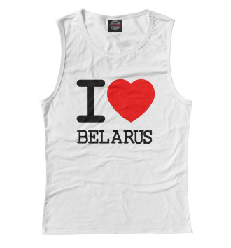 Майка для девочек Я люблю Беларусь