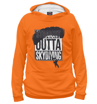 Женское Худи Straight outta skydiving